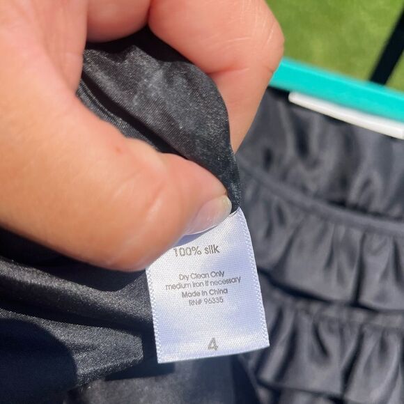 Susana Monaco Silk Ruffle Tunic Blouse - Picture 5 of 9